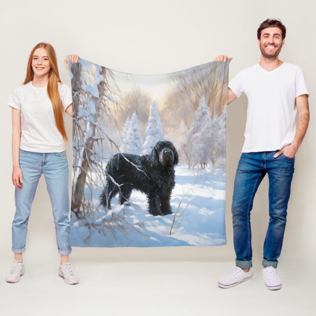 Cobertor De Velo Black Russian Terrier Que Neve (In Situ)