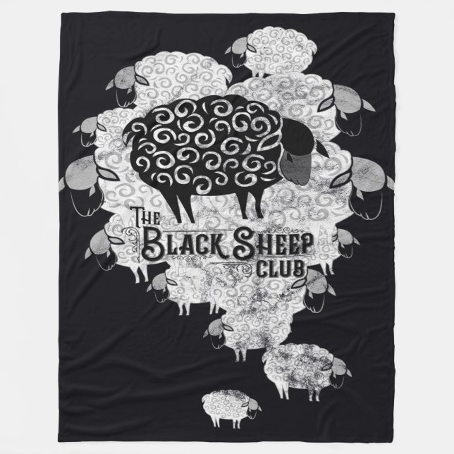 Cobertor De Velo Black Sheep Club (Frente)