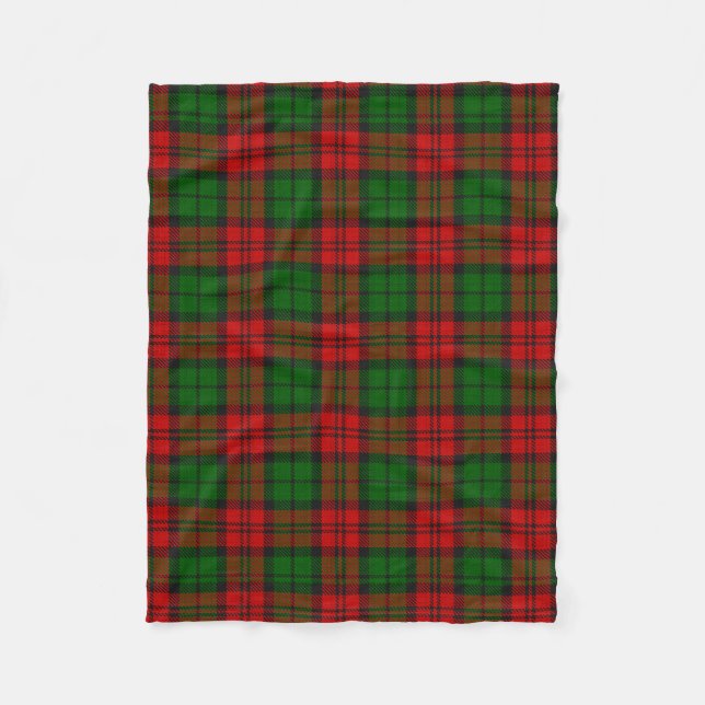 Cobertor De Velo Blackwatch Campbell Tartan Red Green Xadrez (Frente)