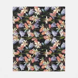 Cobertor De Velo Bladder Campion Bells: Watercolor Floral