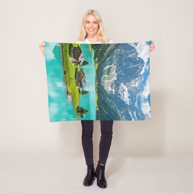 Cobertor De Velo "Blanket Bliss: Fugindo para um Paraíso Alpino" (In Situ)