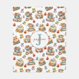 Cobertor De Velo Blanket Chic Fleece do País de Pumpkins Personaliz