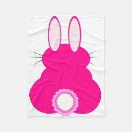 Cobertor De Velo Blanket Coelhinho de Páscoa rosa