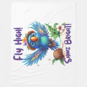 Cobertor De Velo Blanket de Ave Tropical