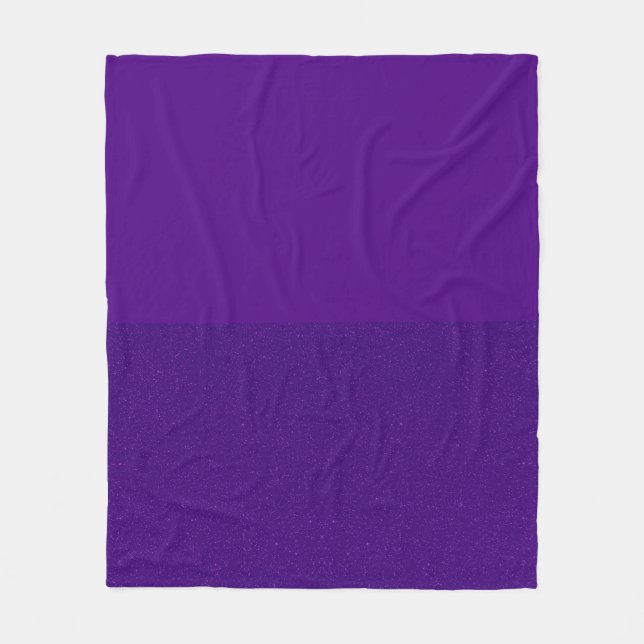 Cobertor De Velo Blanket de bordo roxo de dois tons personalizados (Frente)
