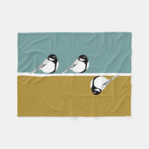 Blanket de Design de aves minimalista