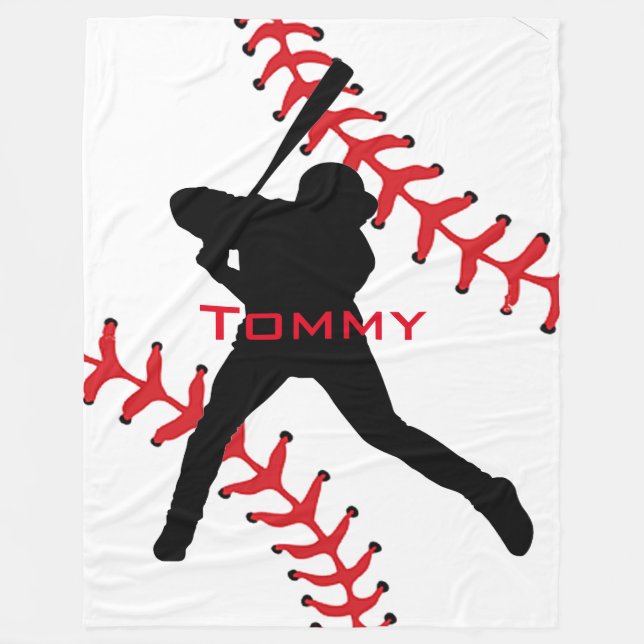 Cobertor De Velo Blanket de Design de beisebol (Frente)