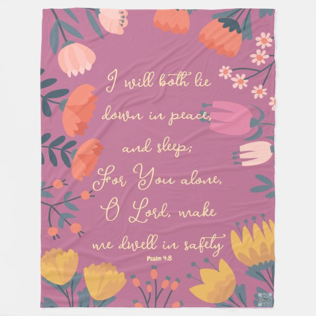 Cobertor De Velo Blanket de Escritura (Frente)