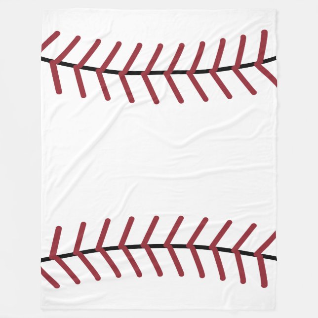 Cobertor De Velo Blanket de Fleece de Baseball (Frente)