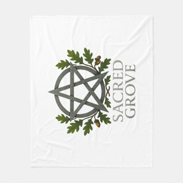 Cobertor De Velo Blanket de Fleece de Grove Sagrado (Frente)