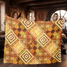 Blanket de folga do padrão geométrico de queda de