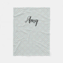 Blanket de Folha de Padrão de Seashell Personalizá