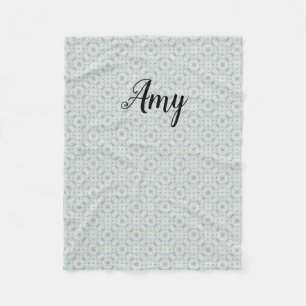 Cobertor De Velo Blanket de Folha de Padrão de Seashell Personalizá