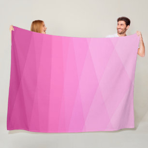 Cobertor De Velo Blanket de velo poligonal, de tons rosados