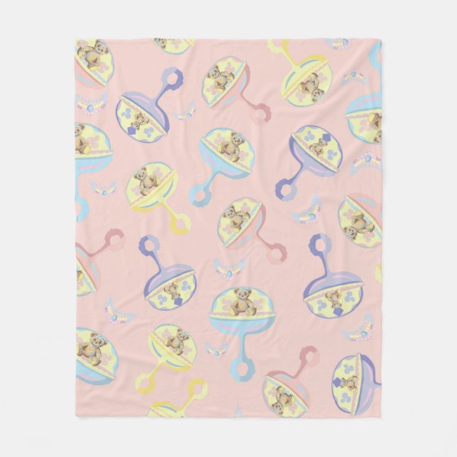 Cobertor De Velo Blanket Jewelry Bear Rattle (Frente)