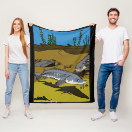 COBERTOR DE VELO BLANKET - LAKE STURGEON COLORING PAGE