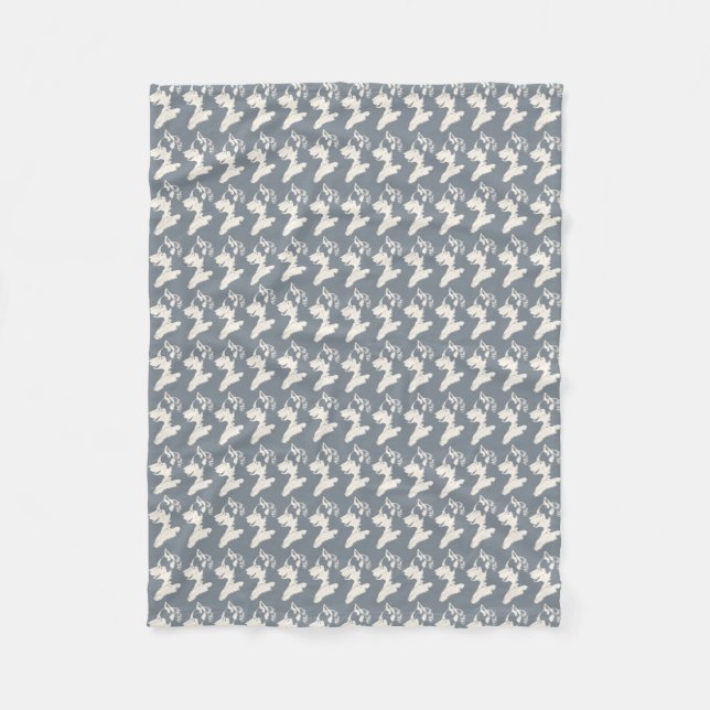 Cobertor De Velo Blanket rouco Pup Siberian Hussein Fleece Blanket (Frente)