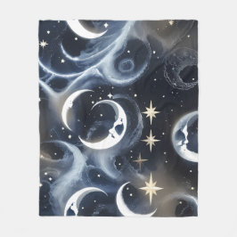 Cobertor De Velo Blankets – Platinum Silver Celestial Moon Luxury