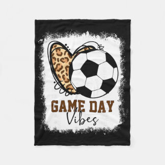 Cobertor De Velo Bleached Soccer Game Day Vibes Soccer Mom Game Day