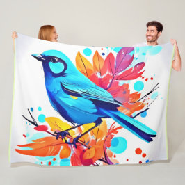 Cobertor De Velo Bliss Art do Bluebird