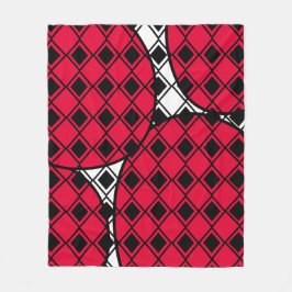 Cobertor De Velo Blob Harlequin rosa