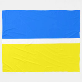 Cobertor De Velo Bloco de Cor Amarelo Azul Bril Azul Moderno