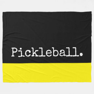 Cobertor De Velo Bloco de Cor Amarelo Vivo Preto Divertido PICKLEBA
