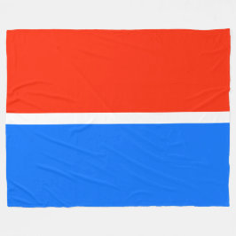 Cobertor De Velo Bloco de Cor Azul Náutico Vermelho Náutico Vermelh
