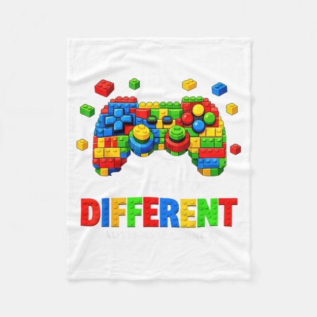 Cobertor De Velo Blocos de Construção de Tijolos de Videogame de Co (Frente)