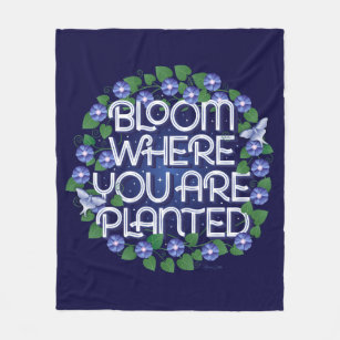 Cobertor De Velo Blogue Onde Você Plantou Fleece Blanket