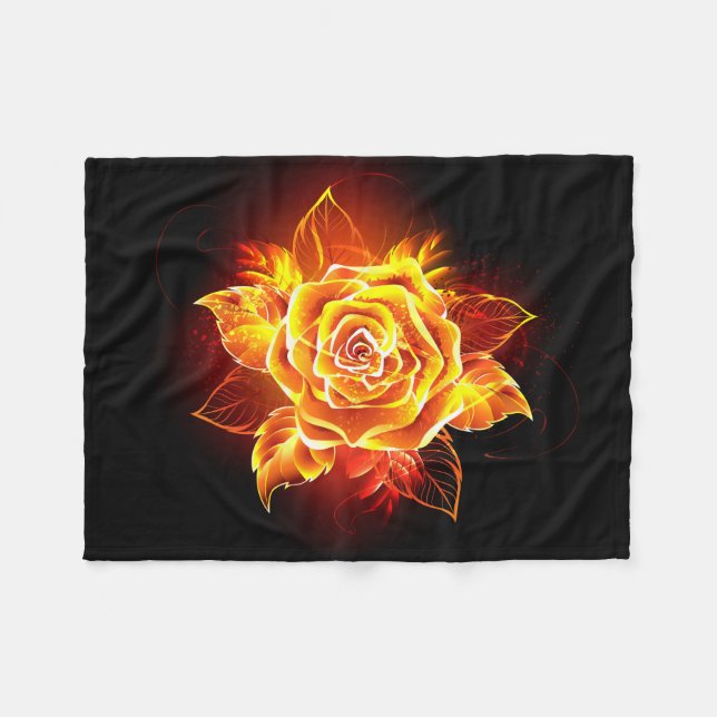 Cobertor De Velo Blooming Fire Rosa (Frente (Horizontal))