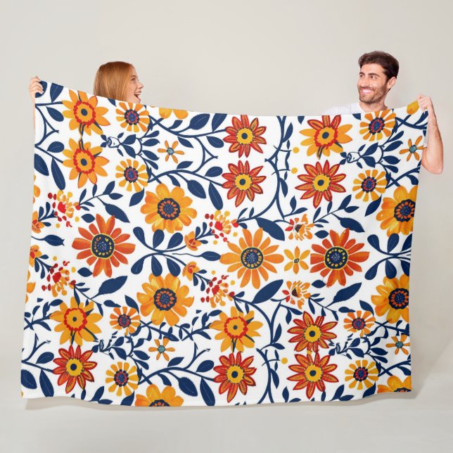 Cobertor De Velo Blooms Sussurrantes 60x80 Fleece Blanket (In Situ)