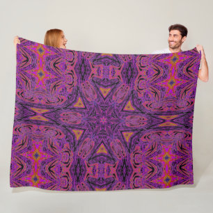 Cobertor De Velo Blossom roxo de maçã boêmia Sonho Cozy