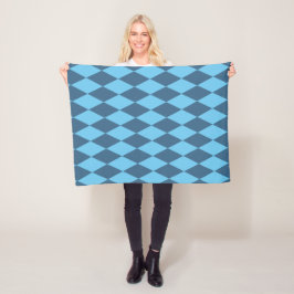 Cobertor De Velo Blue Bavaria Rhombus Flag Pattern