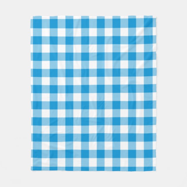 Cobertor De Velo Blue Checkered Square Seamless Pattern  (Frente)