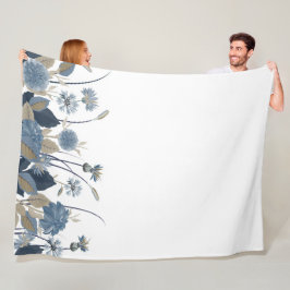 Cobertor De Velo Blue Dahlias Cornflower