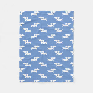 Cobertor De Velo Blue Dancing Dachels Fleece Blanket Design
