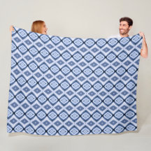 Blue Diamonds Harmony Pattern Warm Snuggly