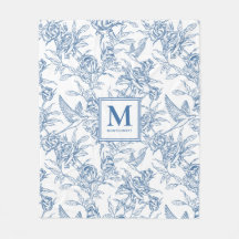 Blue French Toile Name