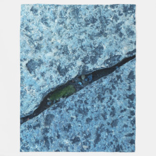 Cobertor De Velo Blue Granite Stone Texture with Deep Diagonal Fiss
