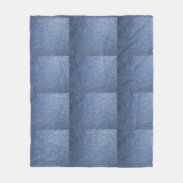 Cobertor De Velo Blue Jean Throw Blanket