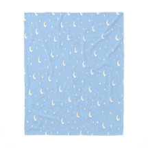Blue Moon & Stars Baby Blanket