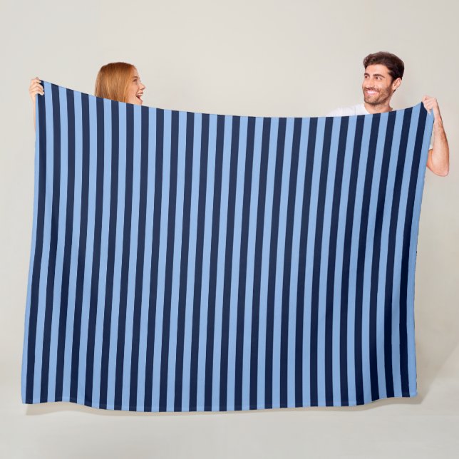 Cobertor De Velo Blue on Blue Stripes (In Situ)