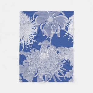 Cobertor De Velo Blue White Vintage Chinoiserie Floral