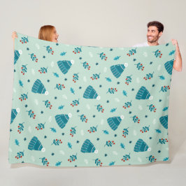 Cobertor De Velo Blue Winter Wonderland Blanket