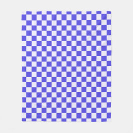 Cobertor De Velo Blueberry cream checkered pattern