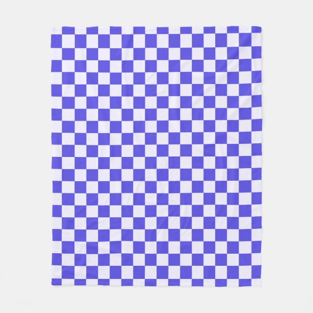 Cobertor De Velo Blueberry cream checkered pattern (Frente)