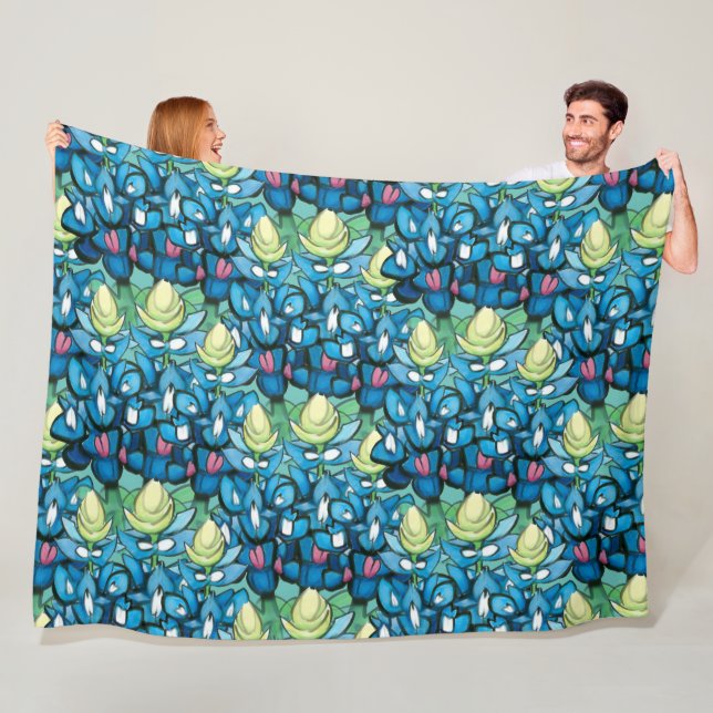 Cobertor De Velo Bluebonnet Fleece Blanket (In Situ)