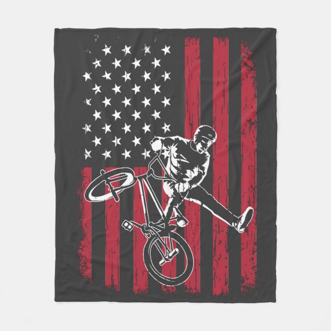 Cobertor De Velo BMX | Bandeira Americana BMX (Frente)