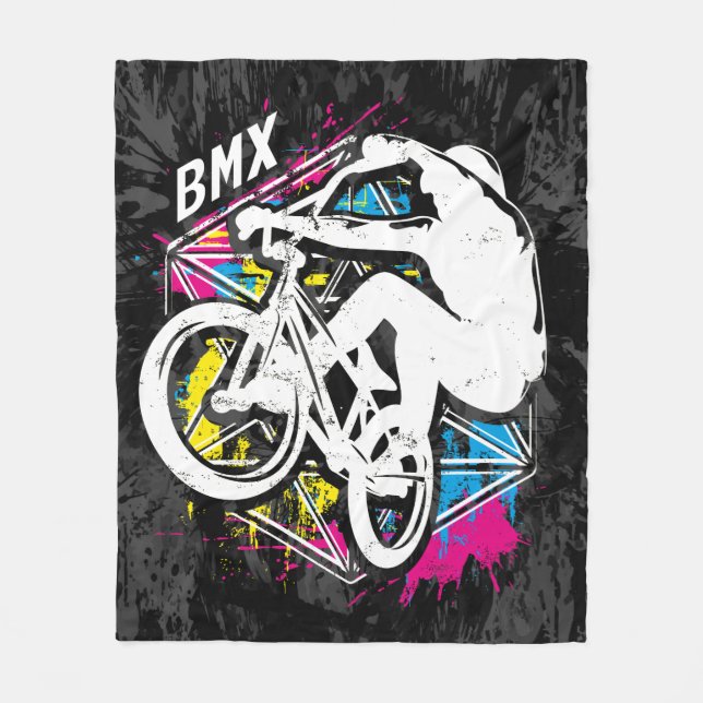 Cobertor De Velo Bmx Flatland - Legal Bmx Fleece Blanket Grunge (Frente)